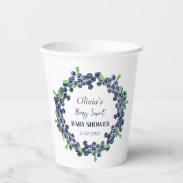 Vasos De Papel Berry Sweet Baby Shower Blueberry Baby Boy