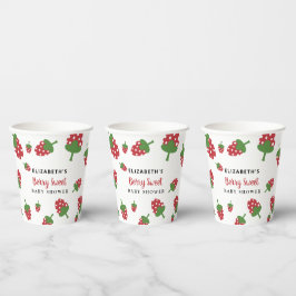 Vasos De Papel Berry Sweet Baby Shower Cute Strawberry Personaliz