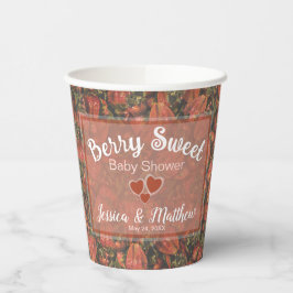 Vasos De Papel Berry Sweet Baby Shower Paper Cups - Fresas