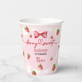 Vasos De Papel Berry Sweet Birthday