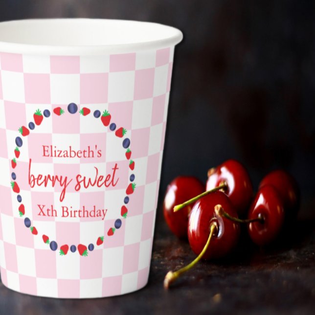 Vasos De Papel Berry Sweet Birthday (Subido por el creador)