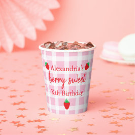 Vasos De Papel Berry Sweet Birthday