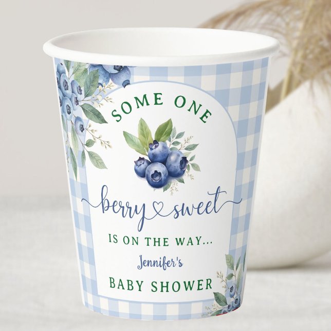 Vasos De Papel Berry Sweet Blueberry Baby Shower (Subido por el creador)