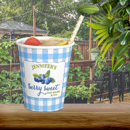 Vasos De Papel Berry Sweet Blueberry Theme Baby Shower