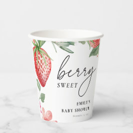 Vasos De Papel Berry Sweet Floral Baby Shower