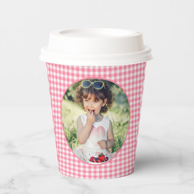 Vasos De Papel Berry Sweet Strawberry Primer Fiesta de cumpleaños (Anverso)