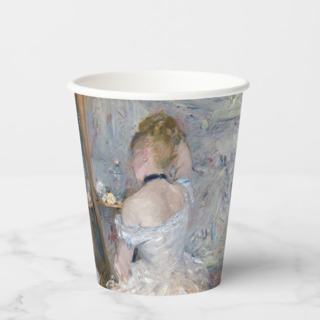 Vasos De Papel Berthe Morisot - Mujer en su retrete (Anverso)