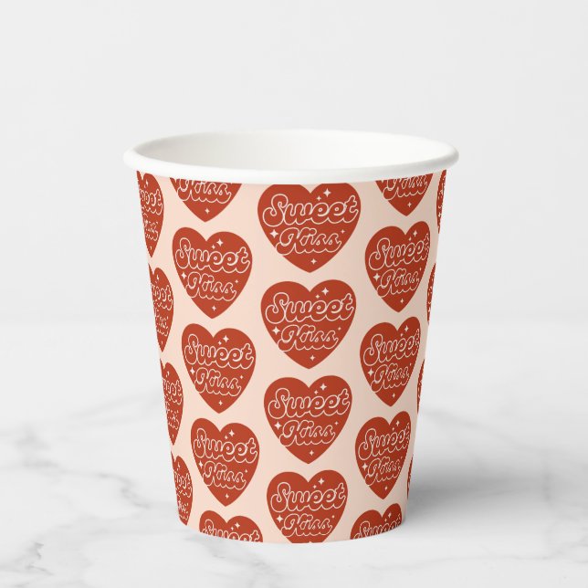Vasos De Papel Beso Dulce (Anverso)