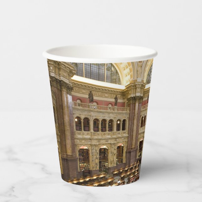 Vasos De Papel Biblioteca del Congreso (Anverso)