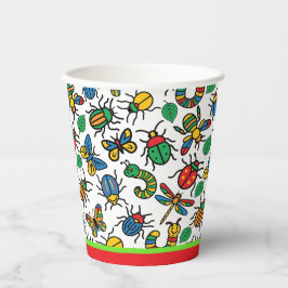 Vasos De Papel Bichos y Insectos Adorables