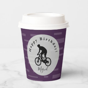 Vasos De Papel Bicicleta Rider Happy Birday Napkins