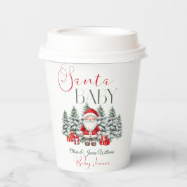 Vasos De Papel Bienvenida a Baby Shower de los Navidades de bebé