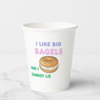 Vasos De Papel Big Bagels Funny Breakfast Shirt