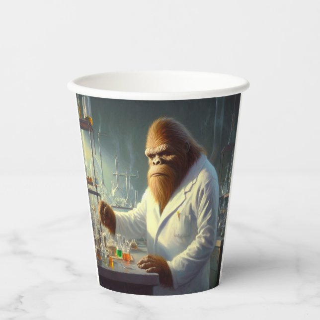 Vasos De Papel Bigfoot Scientist (Anverso)