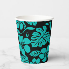 VASOS DE PAPEL BIKINI ROSA (NEGRO/VERDE ACUÁTICO)