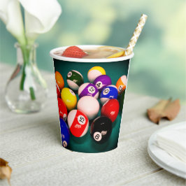 Vasos De Papel Billiard Balls