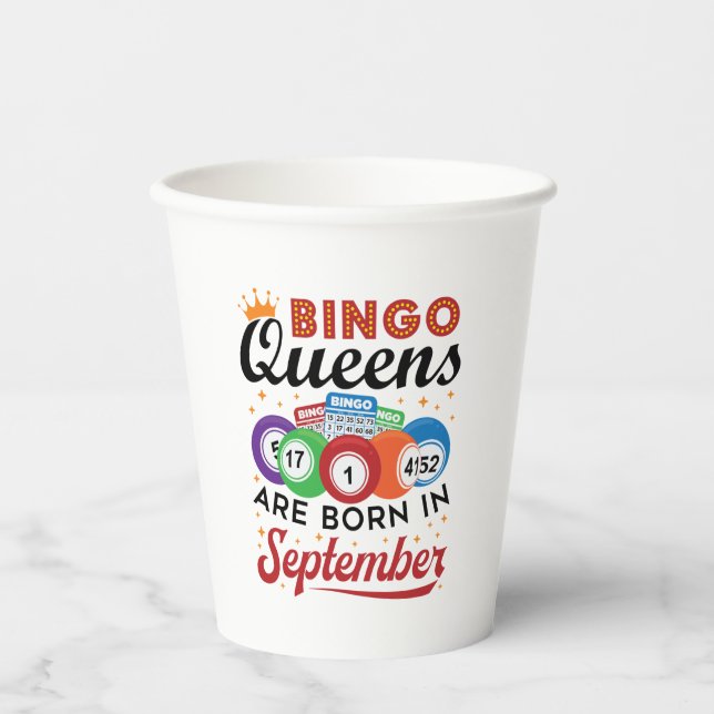 Vasos De Papel Bingo Queens nace en septiembre (Anverso)