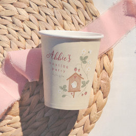 Vasos De Papel Birds & Berries Nesting Party Girl Baby Shower