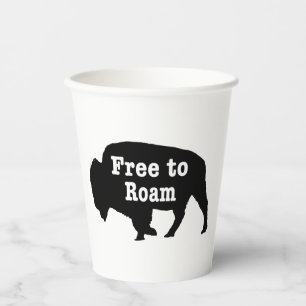 Vasos De Papel Bison Free To Roam