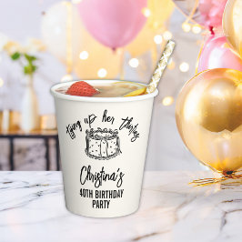 Vasos De Papel Black Bow amarra sus 30 años 40