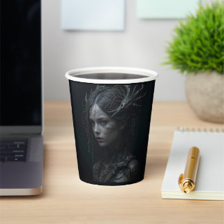 Vasos De Papel Black Gothic Girl