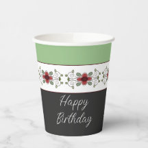 Blanco Y Negro Verde Elegante