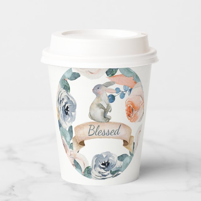 Vasos De Papel Blessed Bunny Paper Cups (Anverso)