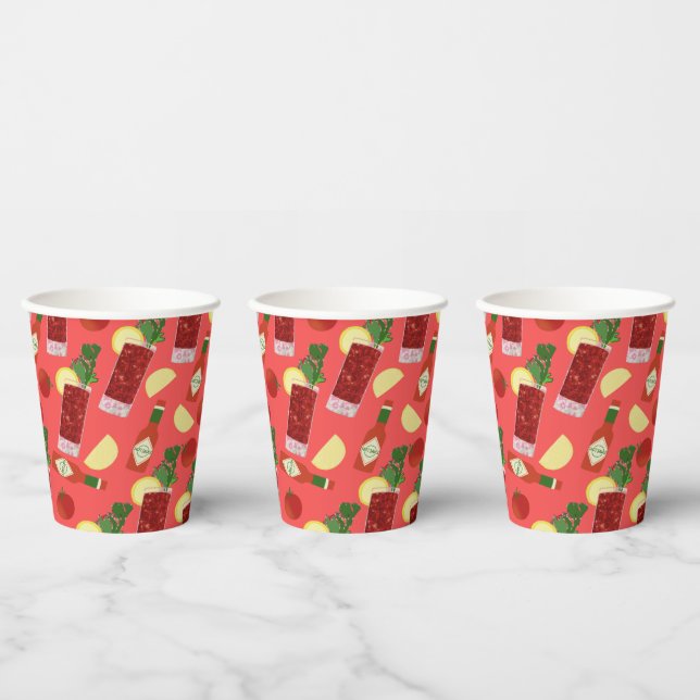 Vasos De Papel Bloody Mary (Multi)