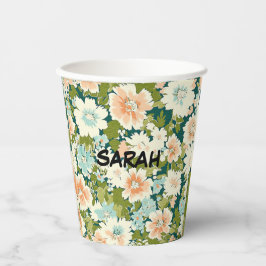 Vasos De Papel Bloom Sip Paper Cup
