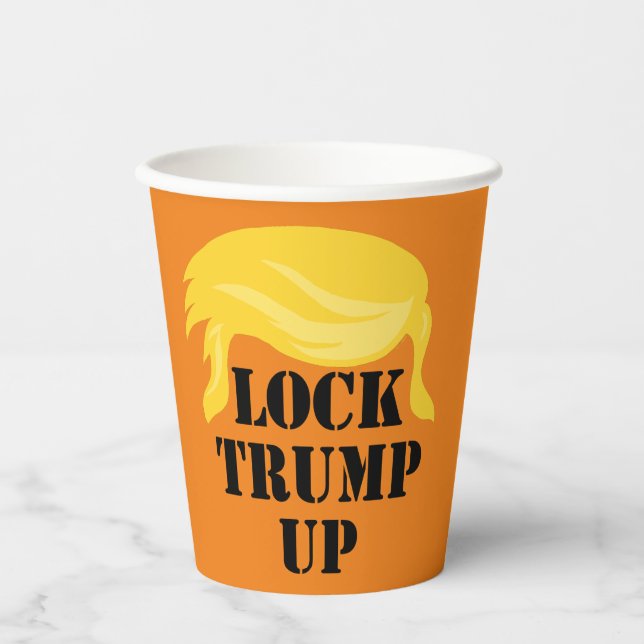 Vasos De Papel Bloquear Trump Up (Anverso)