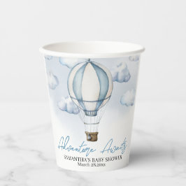 Vasos De Papel Blue Air Balloon Baby Shower Paper cup