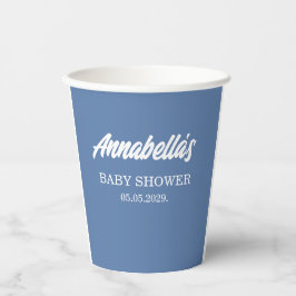 Vasos De Papel Blue Baby Boy Shower