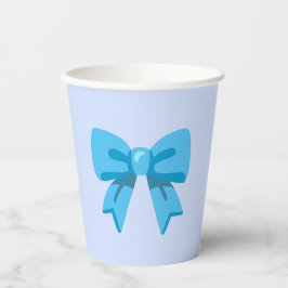 Vasos De Papel Blue Bow