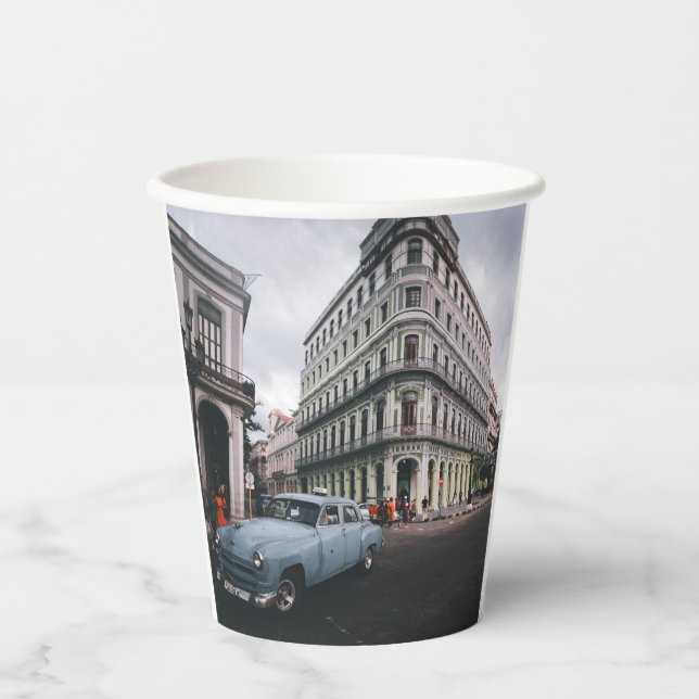 Vasos De Papel Blue Classic Vintage (Anverso)