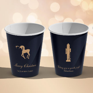 Vasos De Papel Blue elegant Nutcracker personalized cup