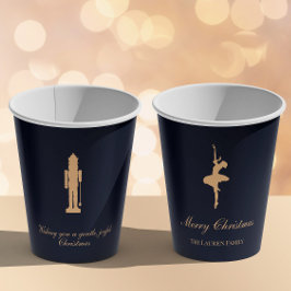 Vasos De Papel Blue elegant Nutcracker personalized cup