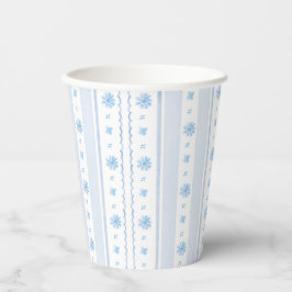Vasos De Papel Blue Floral Watercolor Easter Cottage Core 