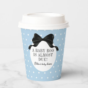 Vasos De Papel Blue Halloween Theme Baby Boo Shower
