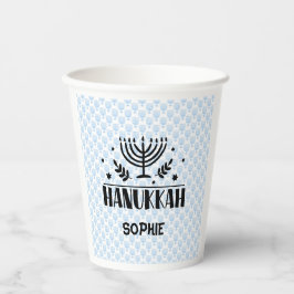 Vasos De Papel Blue Hanukkah