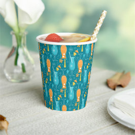 Vasos De Papel Blue Hawaii and Tropical Itch