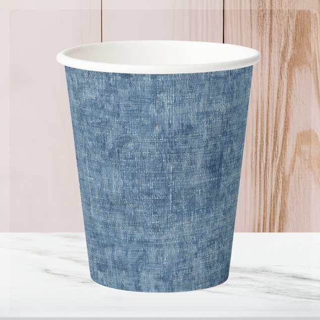 Vasos De Papel Blue Jean Denim (Subido por el creador)
