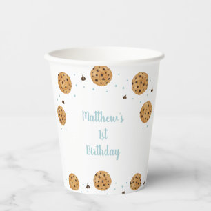 Vasos De Papel Blue One Sweet Cookie Birthday