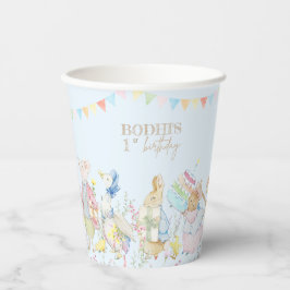 Vasos De Papel Blue Peter the Rabbit First Birday