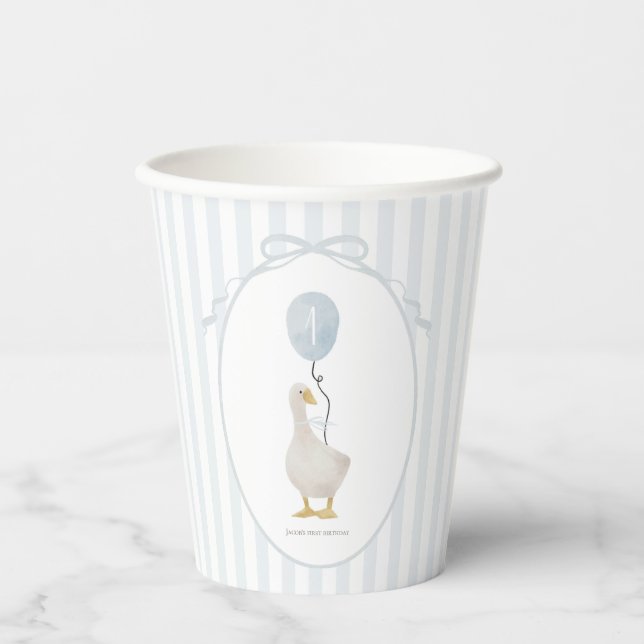 Vasos De Papel Blue Silly Goose Paper Cup (Anverso)