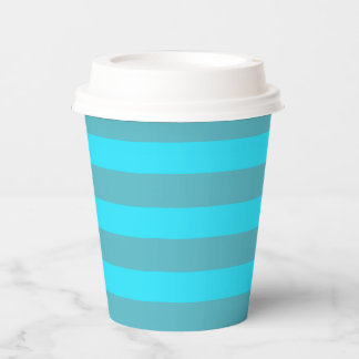 Vasos De Papel Blue Stripes Sea Deep Ocean Fiesta Elegant
