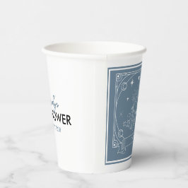 Vasos De Papel Blue Tarot Baby Shower