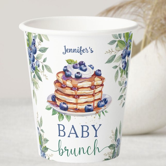 Vasos De Papel Blueberry Baby Brunch Boy Baby Shower (Subido por el creador)