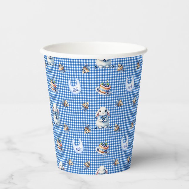 Vasos De Papel Blueberry Bunny’s First Birthday Bash! (Anverso)