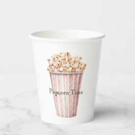 Vasos De Papel Blush Movie Time Popcorn