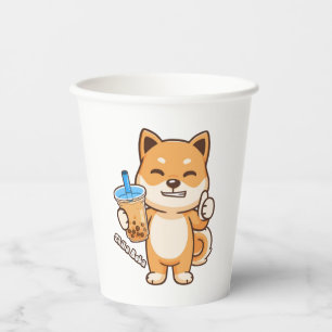 Vasos De Papel Boba Shiba Boba Shiba Boba
